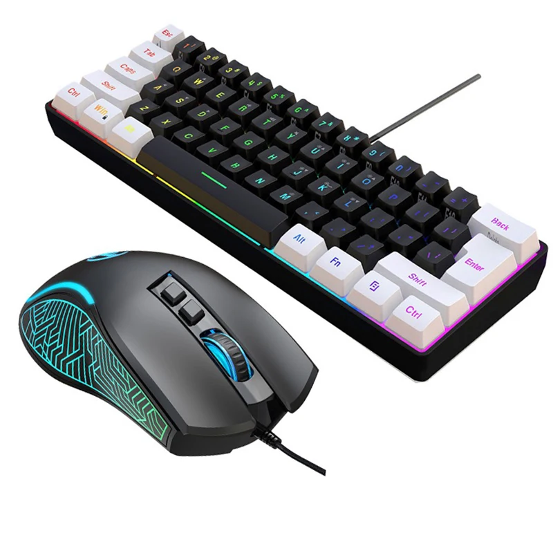 Gaming Keyboard And Mouse Mobile - Keyboard and Mouse 60% Computer Gaming