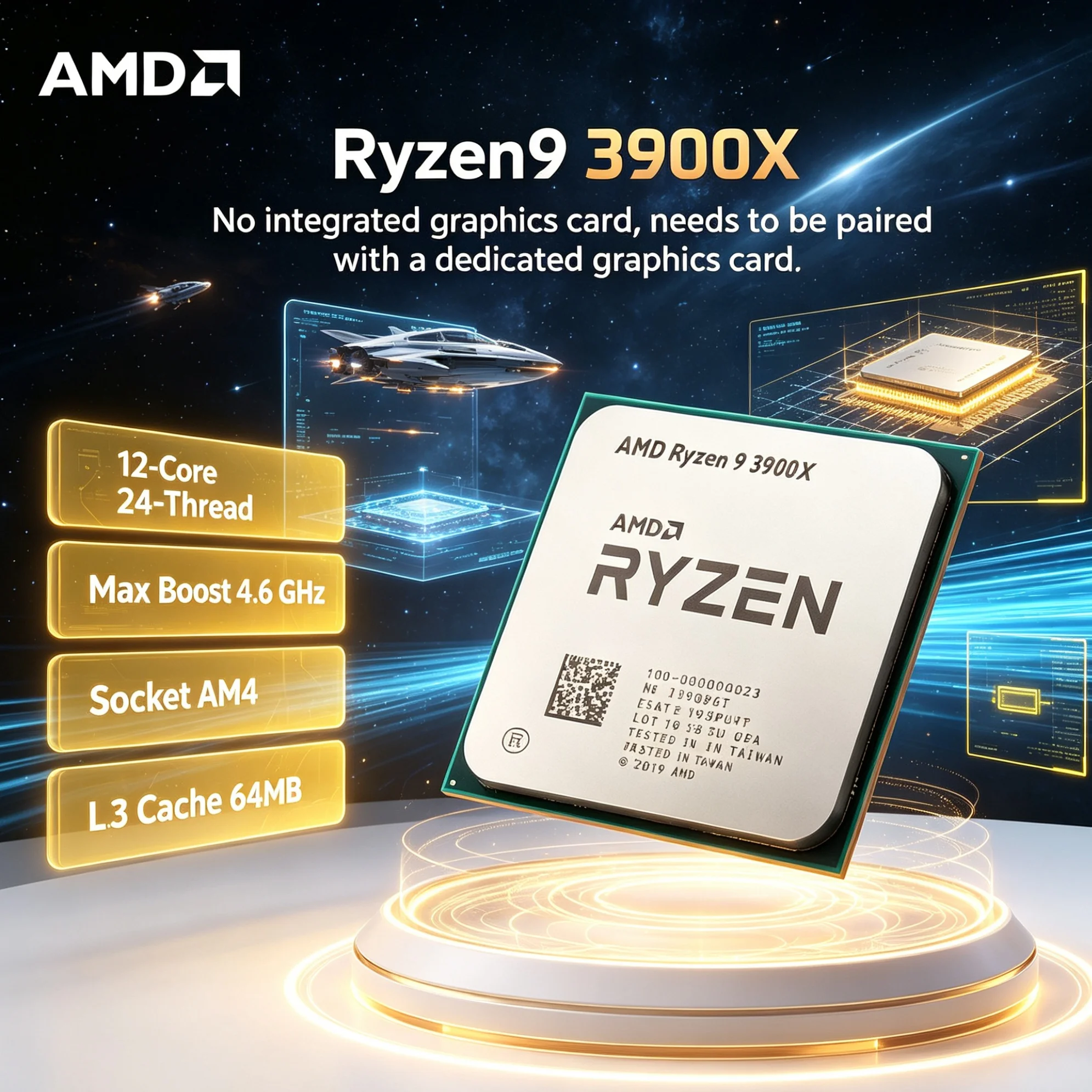 Amd Cpu Ryzen 9 - AMD CPU Ryzen 9 3900X Processor