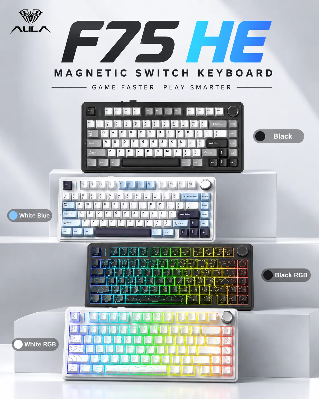 Gaming Keyboard He - AULA F75 HE Magnetic Keyboard 75%