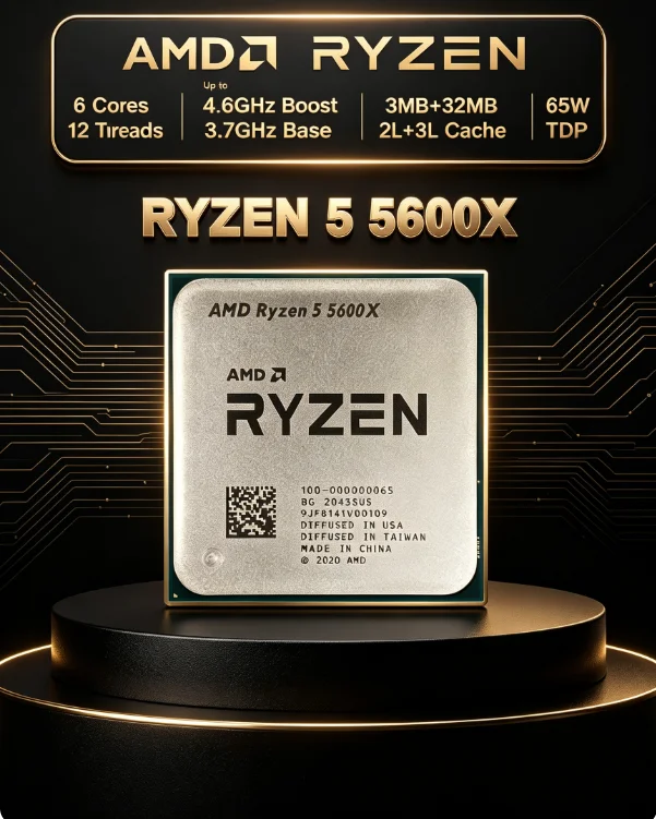 Amd Cpu Ryzen 5 - AMD Ryzen 5 5600X Processor CPU