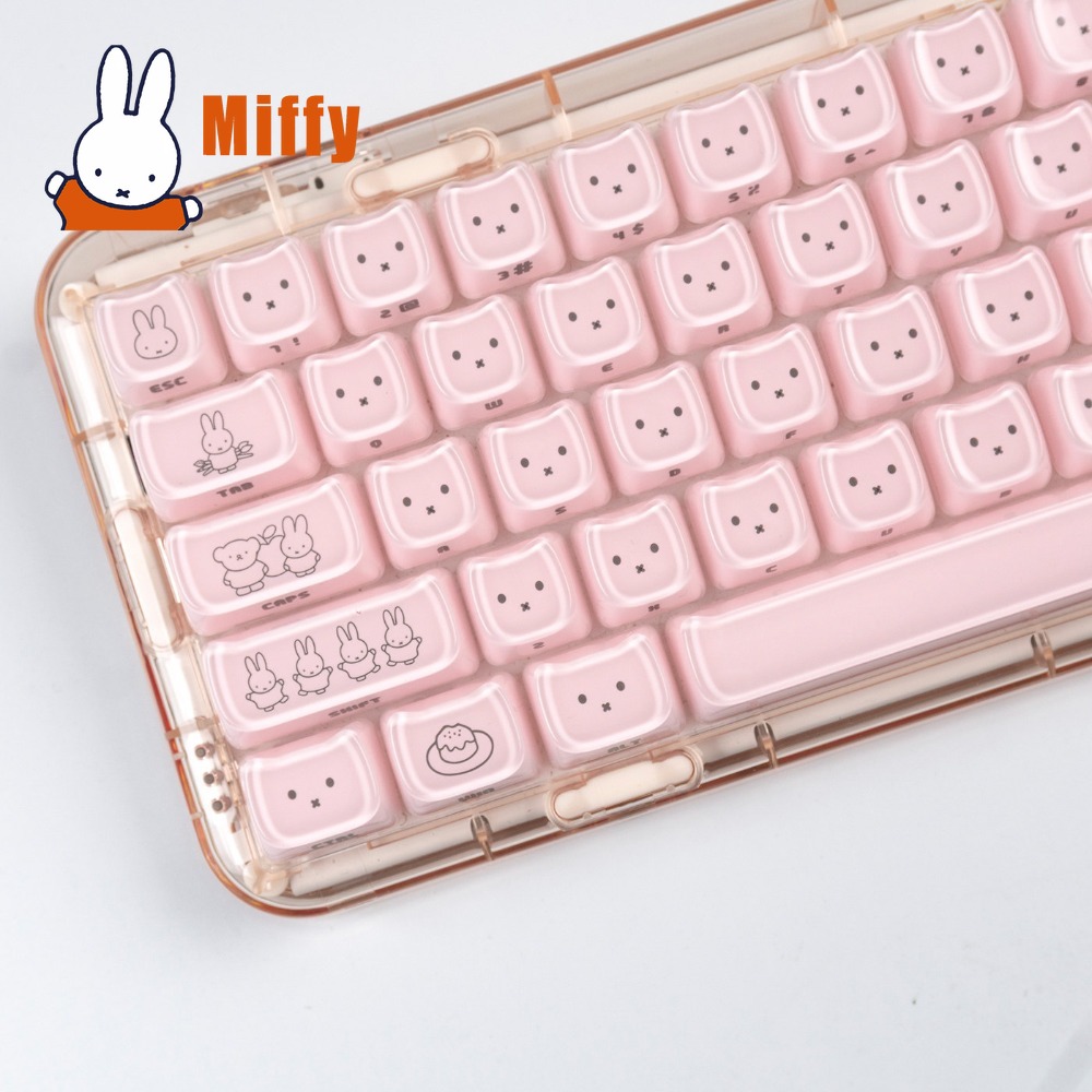 Kawaii Miffy Keycaps Cute Rabb - Gaming Keyboard Ergo recension och pris