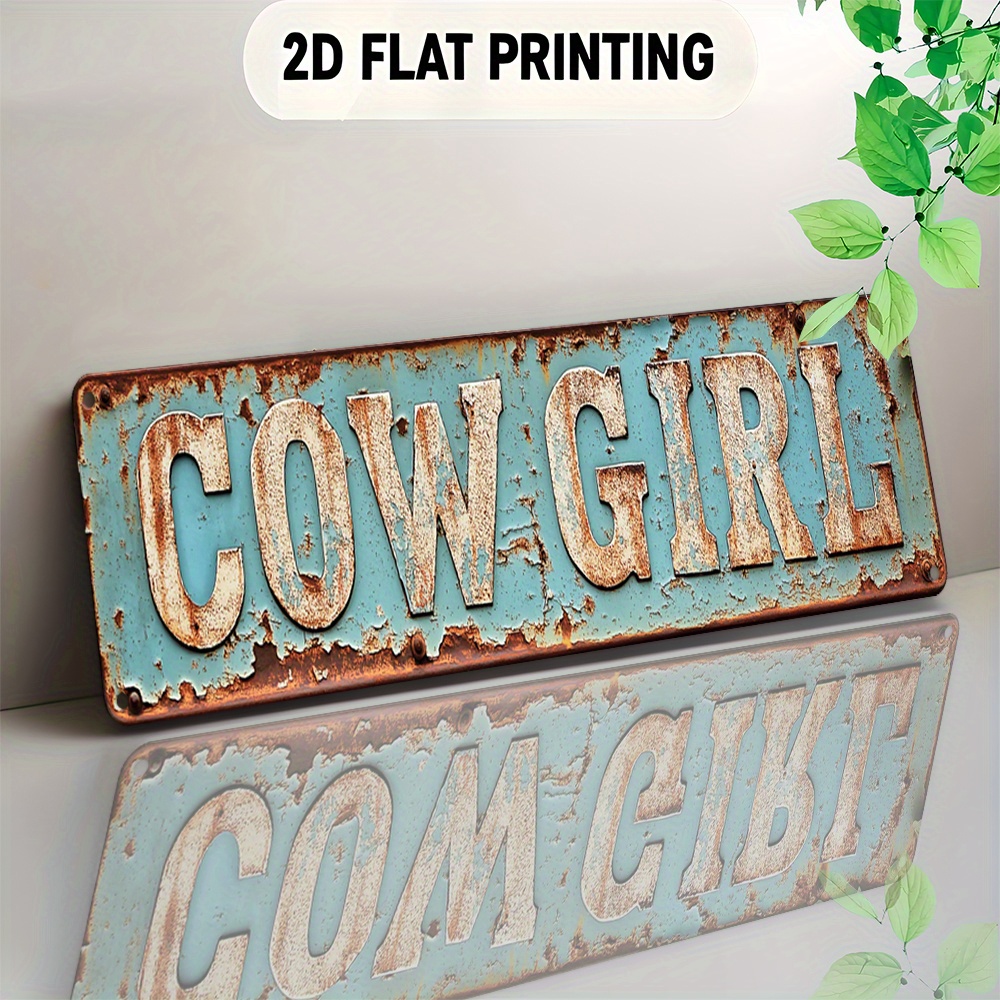 2D Metal Cowgirl Wall Art - Vi - Brass Weight Plate recension och pris
