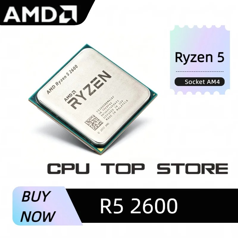 AMD Ryzen 5 R5 2600 3.4GHz 6-C - Amd Cpu Ryzen 5 recension och pris