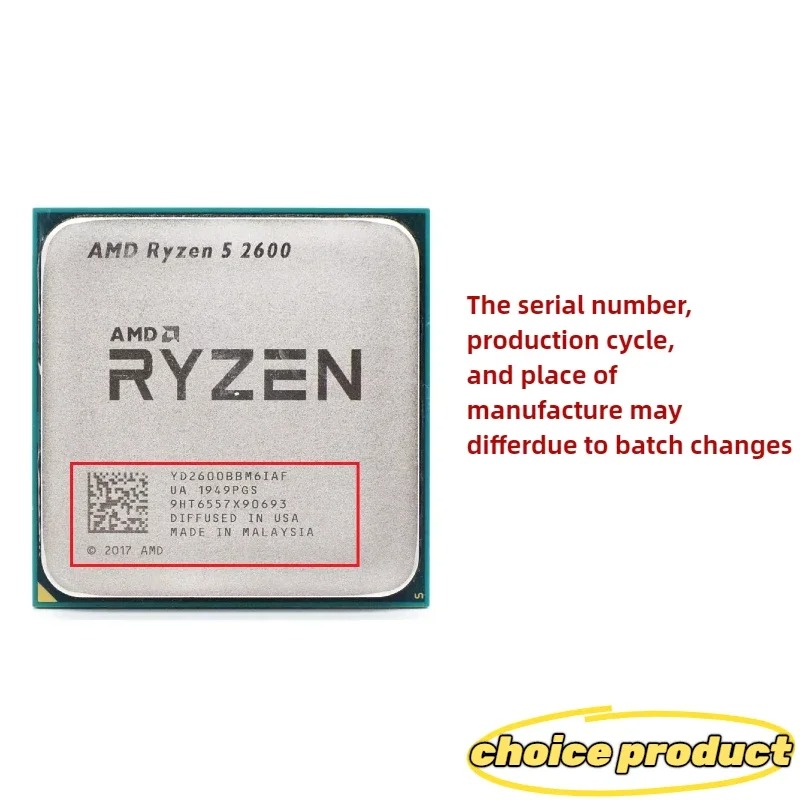 AMD Ryzen 5 R5 2600 3.4GHz 6-C - Amd Cpu Ryzen 5 recension och pris