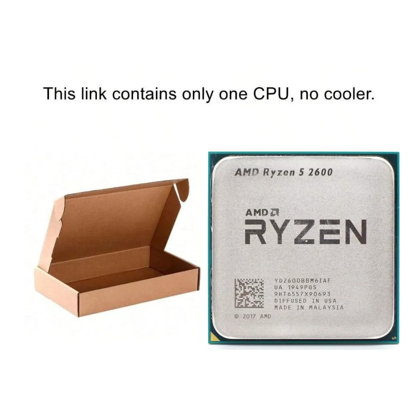 AMD Ryzen 5 R5 2600 3.4GHz 6-C - Amd Cpu Ryzen 5 recension och pris