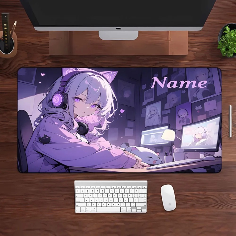 Anime Girl Gaming Large Desk M - Gaming Keyboard Name recension och pris