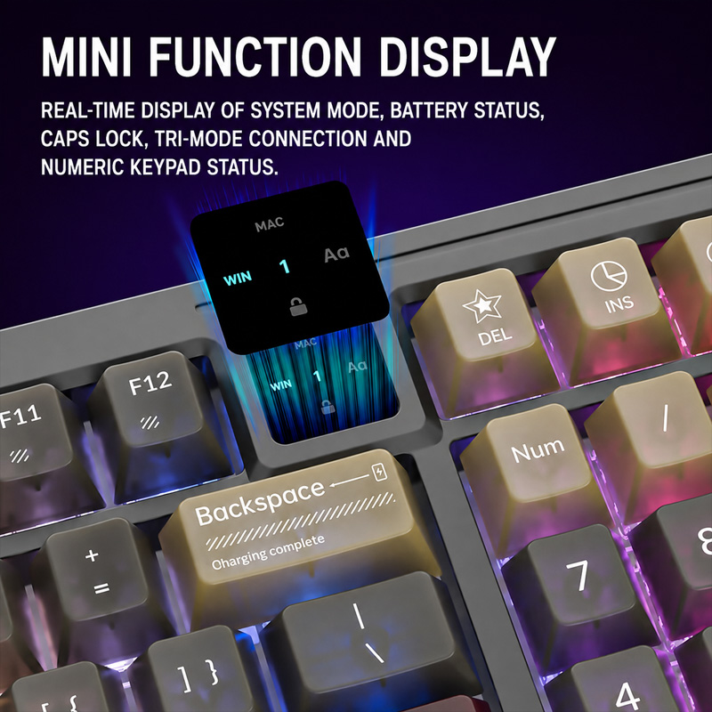 Langtu T98 Tri Mode RGB Custom - Gaming Keyboard Mouse Set recension och pris