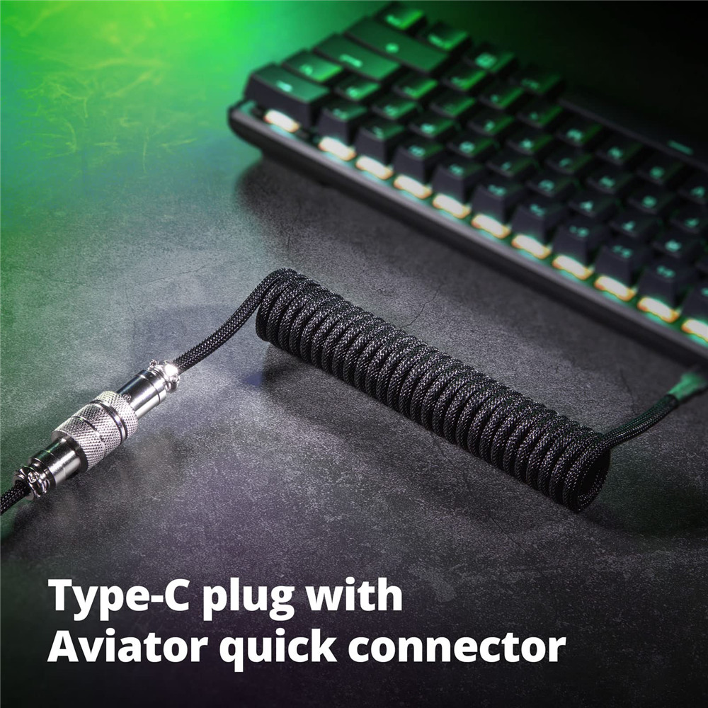 Mechanical Keyboard Coiled Cab - Gaming Keyboard Types recension och pris