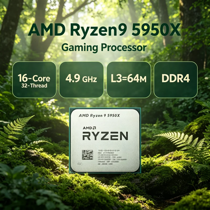AMD Ryzen 9 5950X DDR4 Gaming  - Amd Cpu Ryzen 9 recension och pris