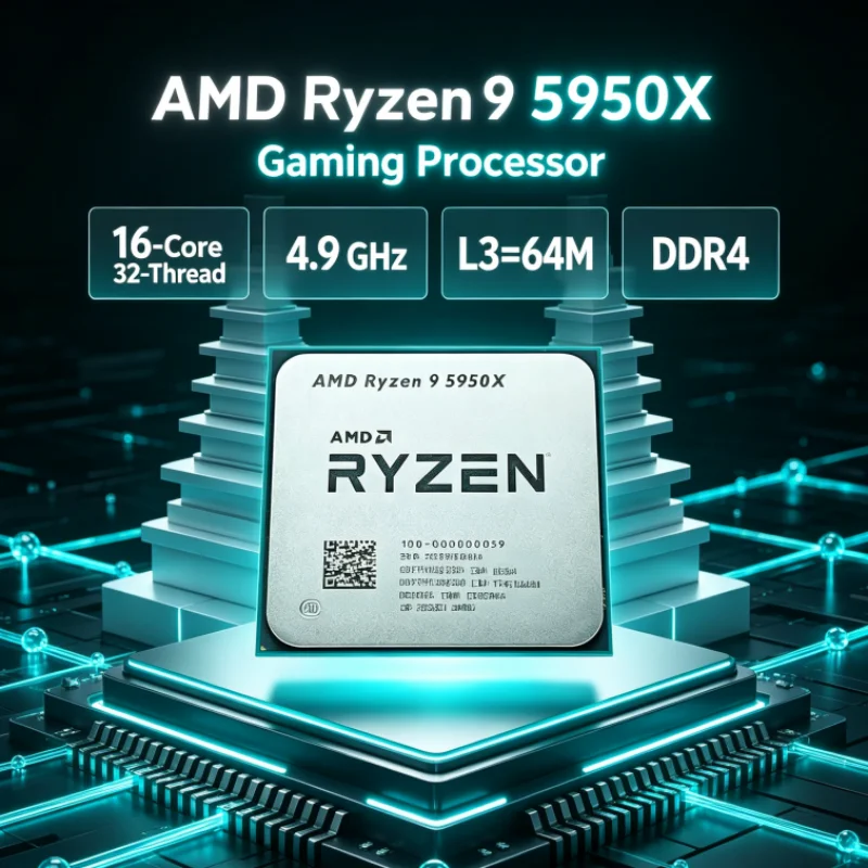 AMD Ryzen 9 5950X DDR4 Gaming  - Amd Cpu Ryzen 9 recension och pris