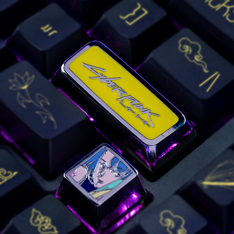 Anime Keycaps Cyberpunk 2077 T - Gaming Keyboard He recension och pris