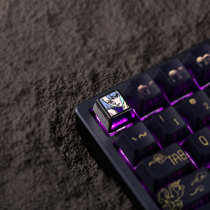 Anime Keycaps Cyberpunk 2077 T - Gaming Keyboard He recension och pris