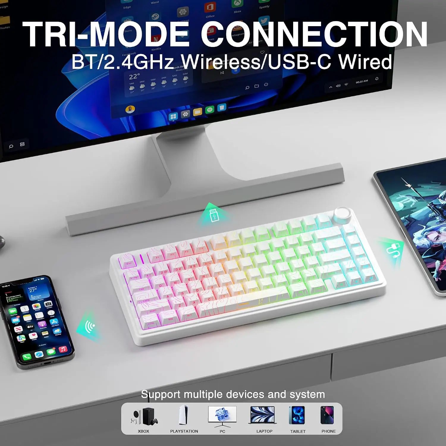 AULA F75 HE Magnetic Keyboard  - Gaming Keyboard He recension och pris