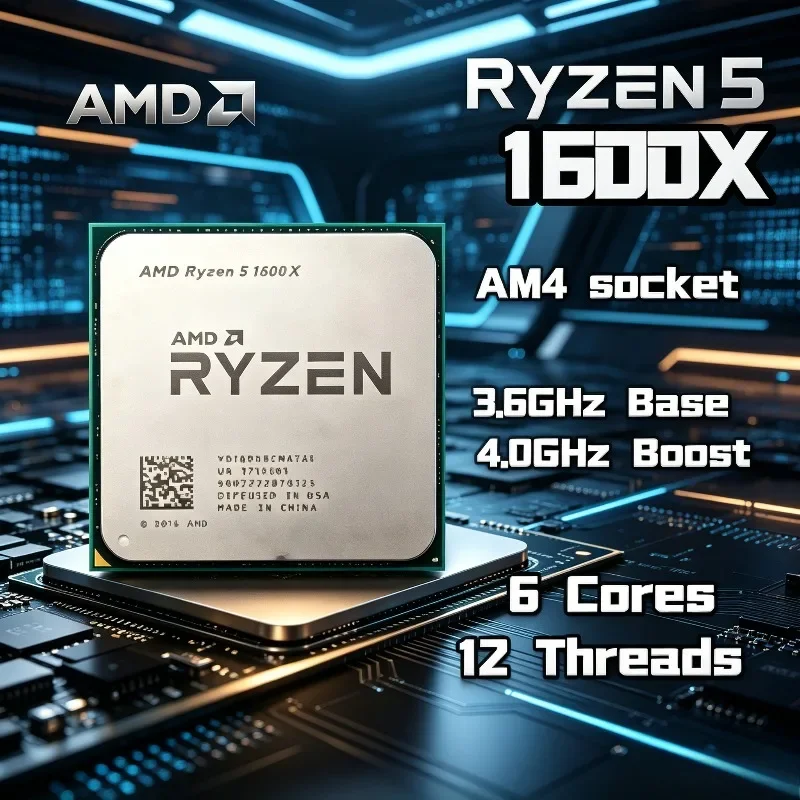 AMD Ryzen 5 1600X Original and - Amd Cpu Ryzen 5 recension och pris