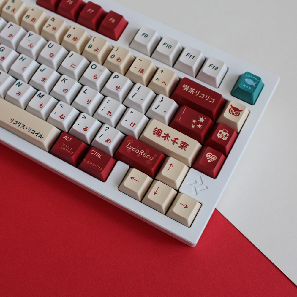 Lycoris Recoil Anime PBT Keyca - Gaming Keyboard Ergonomics recension och pris